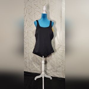Womens one piece bathing suit black (SIZE 22plus)